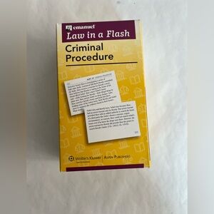 Emanuel Law in a‎ Flash: Criminal Procedure Flashcards